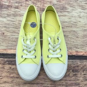 Converse All Star Yellow Low Rise Sneakers